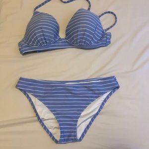 super cute, from target worn a few times bottoms are a large top is 34DD